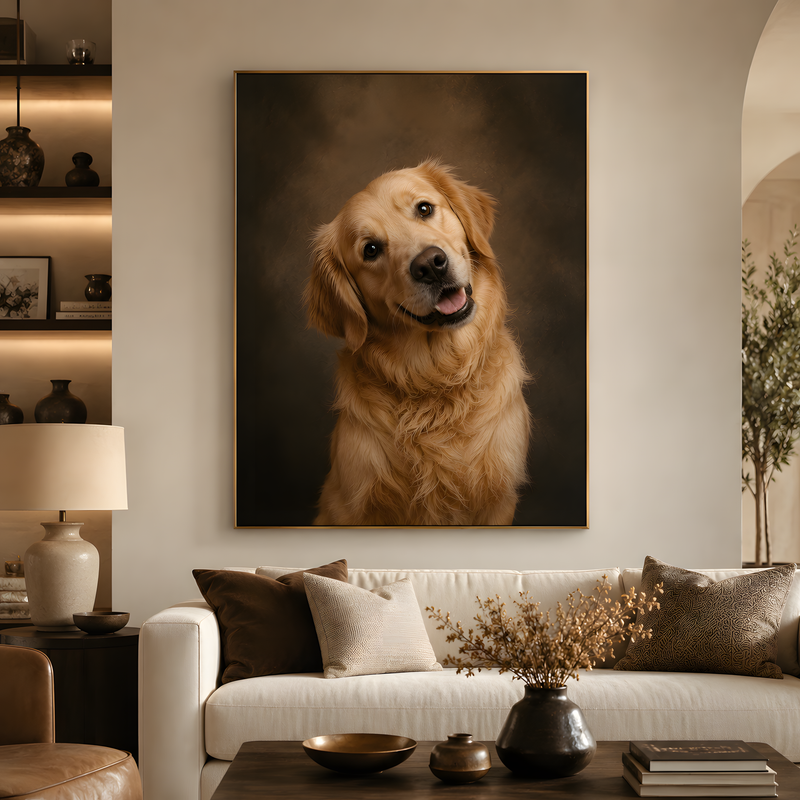Funny Dog Canvas Art