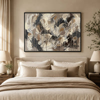 Modern Abstract Expressionist Style Canvas Print Wall Art for Gallery Decor - Mockup Display 9