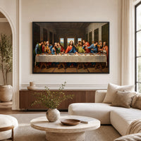 The Last Supper Classic Art Style Canvas Print Wall Art, Inspirational Decor - Mockup Display 9