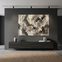 Modern Abstract Expressionist Style Canvas Print Wall Art for Gallery Decor - Mockup Display 10