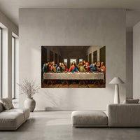 The Last Supper Classic Art Style Canvas Print Wall Art, Inspirational Decor - Mockup Display 10