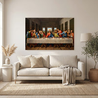 The Last Supper Classic Art Style Canvas Print Wall Art, Inspirational Decor - Mockup Display 11