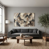 Modern Abstract Expressionist Style Canvas Print Wall Art for Gallery Decor - Mockup Display 12
