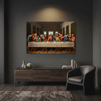 The Last Supper Classic Art Style Canvas Print Wall Art, Inspirational Decor - Mockup Display 12