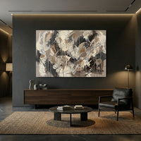 Modern Abstract Expressionist Style Canvas Print Wall Art for Gallery Decor - Mockup Display 13