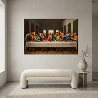 The Last Supper Classic Art Style Canvas Print Wall Art, Inspirational Decor - Mockup Display 2