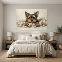 Yorkshire Terrier Canvas Wall Art, Premium Dog Portrait Print, Pet Wall Decor