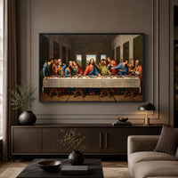 The Last Supper Classic Art Style Canvas Print Wall Art, Inspirational Decor - Mockup Display 3