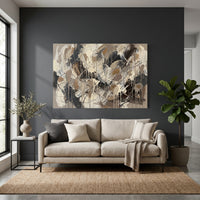 Modern Abstract Expressionist Style Canvas Print Wall Art for Gallery Decor - Mockup Display 4