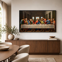 The Last Supper Classic Art Style Canvas Print Wall Art, Inspirational Decor - Mockup Display 6
