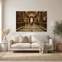 Rhodesian Ridgeback Dog in Grand Gallery Oil Painting Style Canvas Print Wall Art - Mockup Display 6