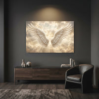Angelic Wings Divine Light Cloudscape Canvas Print Wall Art for Spirituality - Mockup Display 7