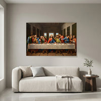 The Last Supper Classic Art Style Canvas Print Wall Art, Inspirational Decor - Mockup Display 8