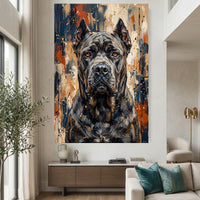 Cane Corso dog portrait canvas wall art