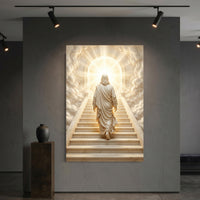 Heavenly staircase faith canvas wall art