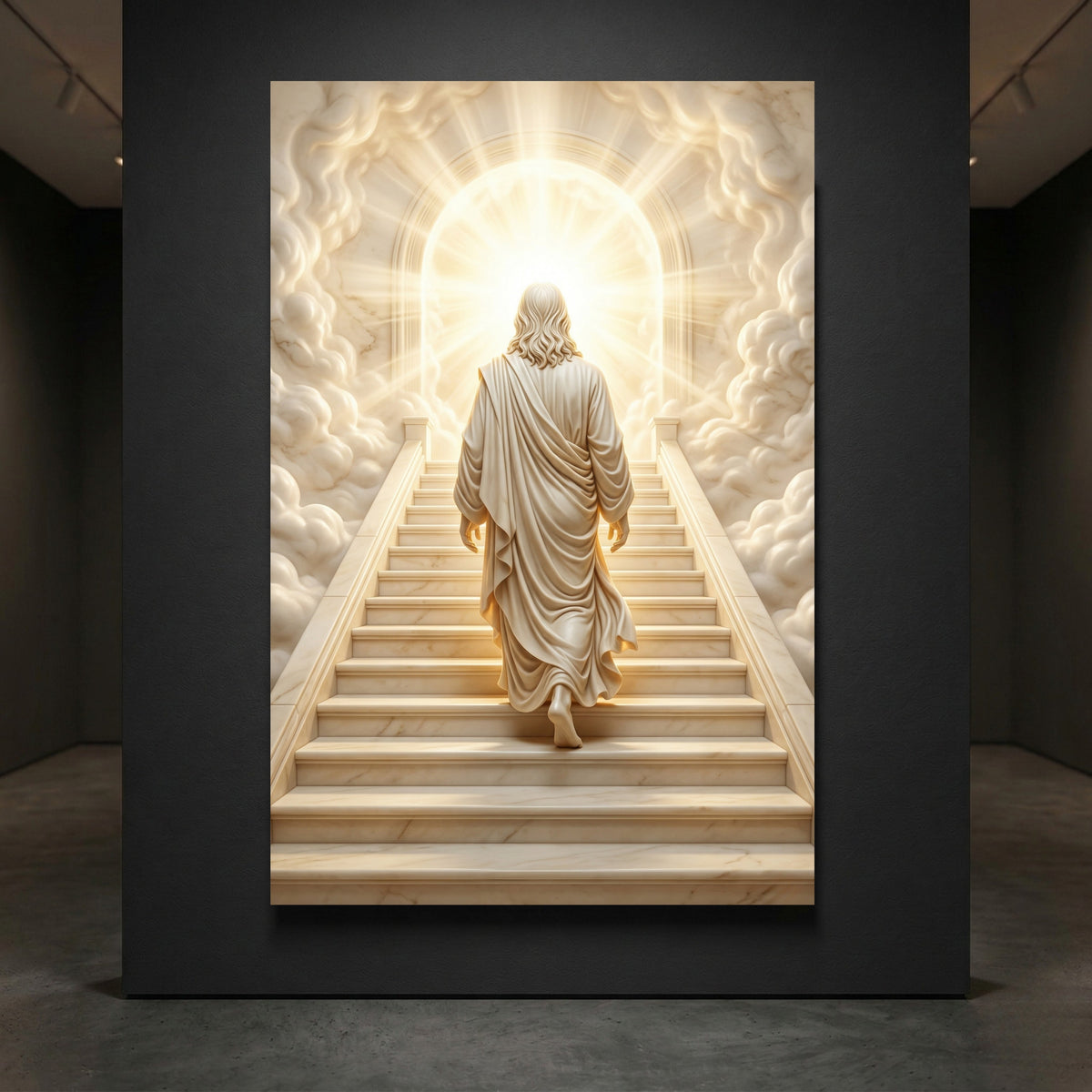 Heavenly staircase faith canvas wall art