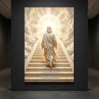 Heavenly staircase faith canvas wall art