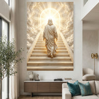 Heavenly staircase faith canvas wall art