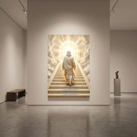 Heavenly staircase faith canvas wall art