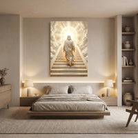 Heavenly staircase faith canvas wall art