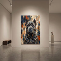 Cane Corso dog portrait canvas wall art