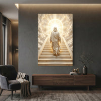 Heavenly staircase faith canvas wall art