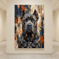 Cane Corso dog portrait canvas wall art