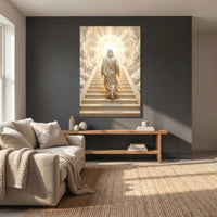 Heavenly staircase faith canvas wall art