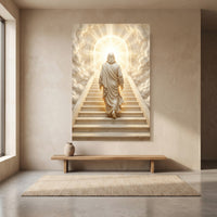Heavenly staircase faith canvas wall art