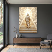 Heavenly staircase faith canvas wall art