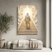 Heavenly staircase faith canvas wall art